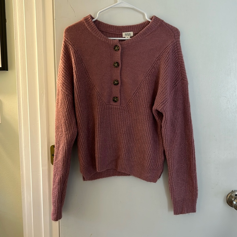 Quarter Button Up Sweater